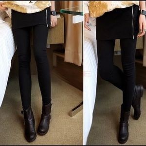 Black cotton leggings